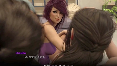 Vibrazioni selvagge da festa universitaria con Dirty Gamesxxx in questa appassionante avventura in cartone animato 3D